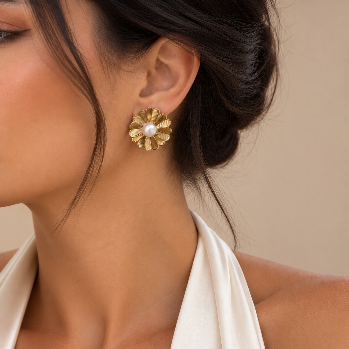 Çiçek İnci Küpe