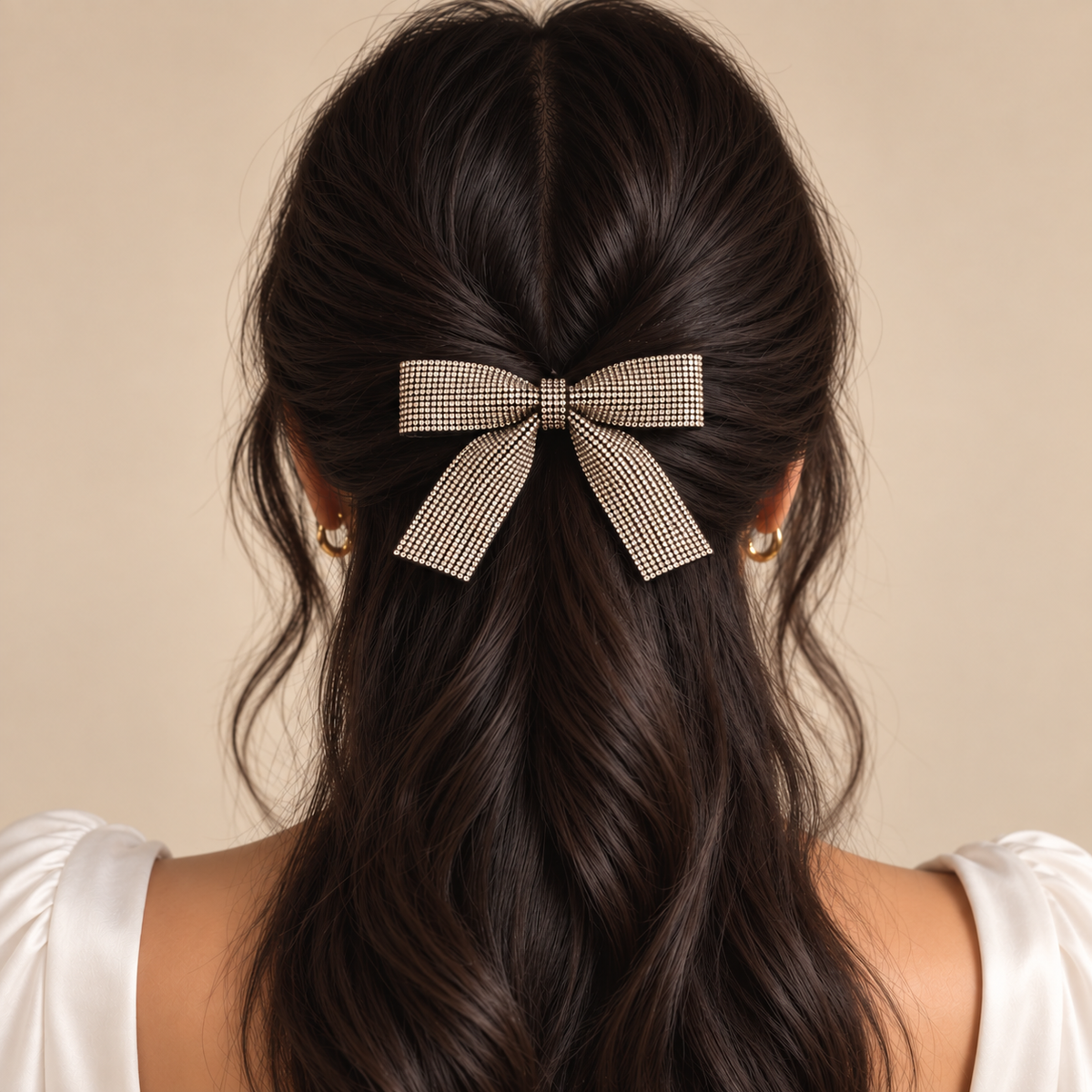 Kristal Bow Barette Toka