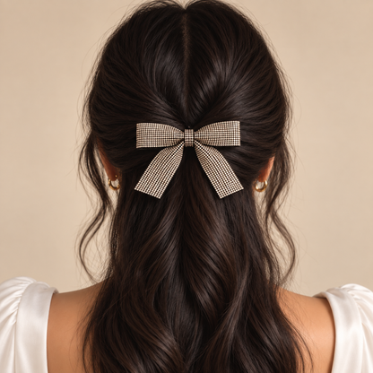 Kristal Bow Barette Toka